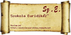 Szokola Euridiké névjegykártya